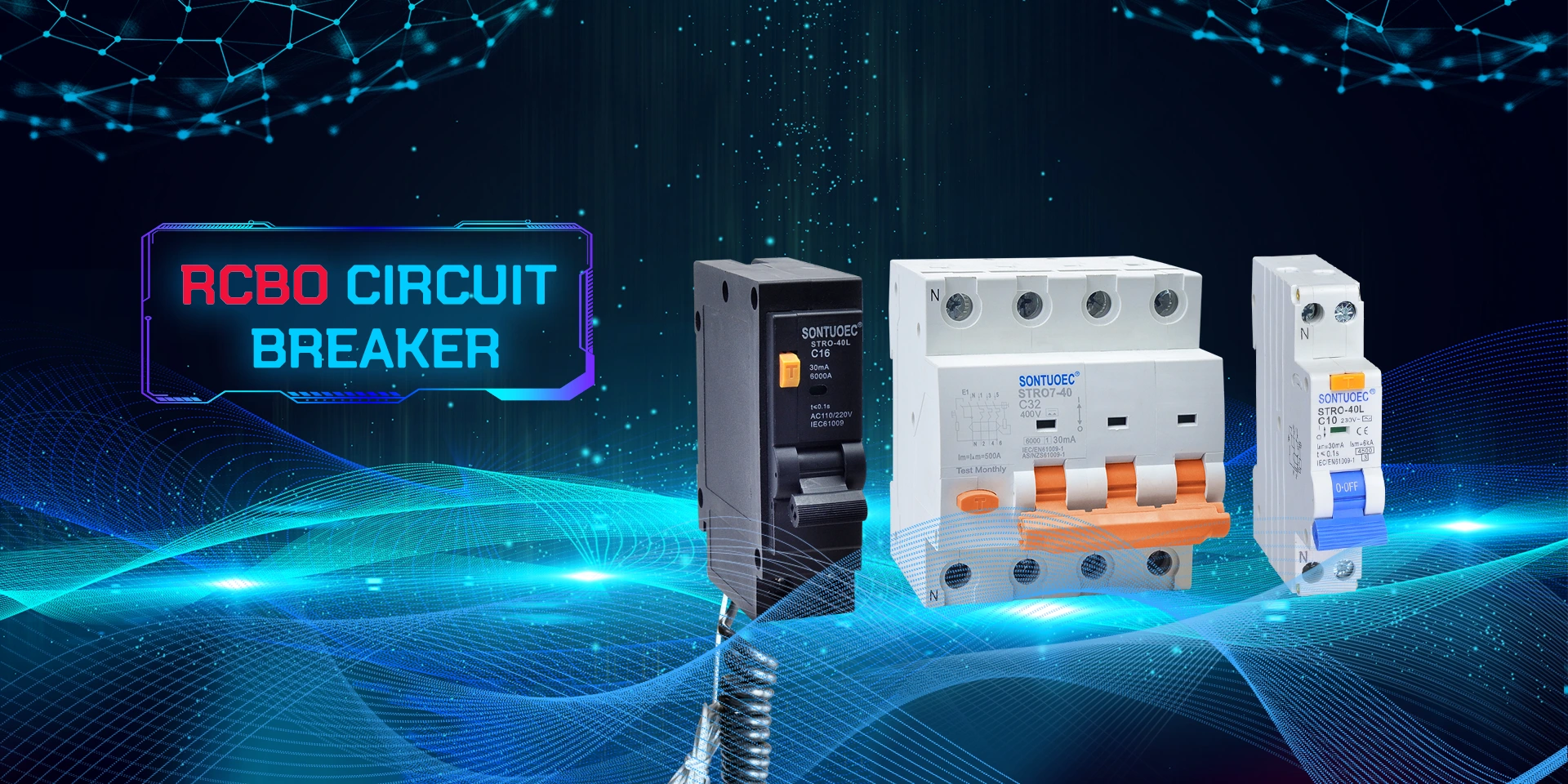 China -residuele stroombreker met oorstroombeskerming