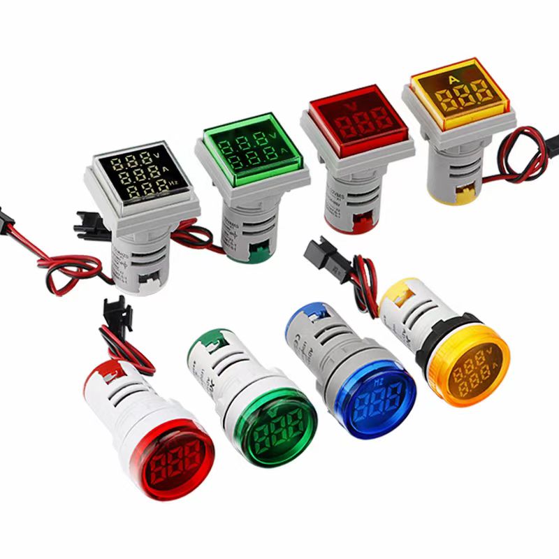22 mm mini voltmeter /ammeter /hertz meter LED digitale aanwyser lig