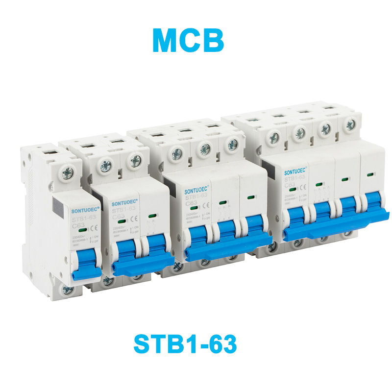Mededingende C65-struktuur STB1-63 Series Miniature Circuit Breaker MCB