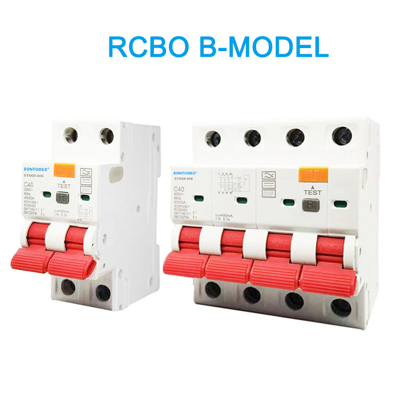 RCBO B Model 2P 4P Residuele stroombreker