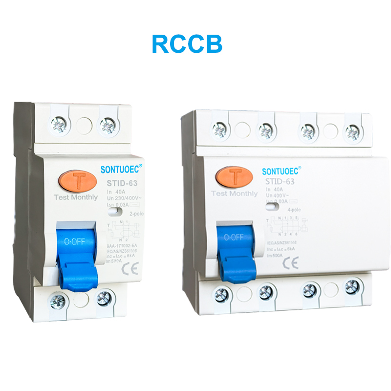 STID-63-reeks RCCB 230V 63A Restroomstroombreker