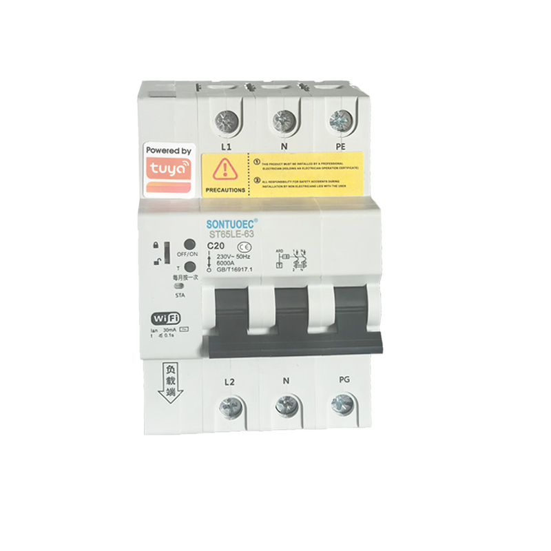 WiFi ST65LE-63wf2-reeks Multifunksionele IoT Intelligente RCBO Intelligente Stroombreker